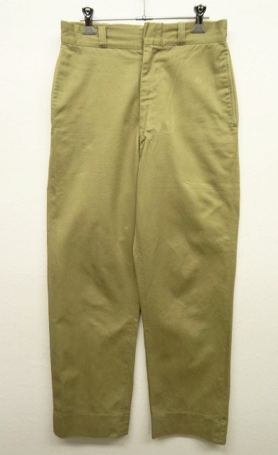 画像: 60'S アメリカ軍 US ARMY コットン100% チノパンツ RAPID製ジップ (VINTAGE) 「Bottoms」 入荷しました。