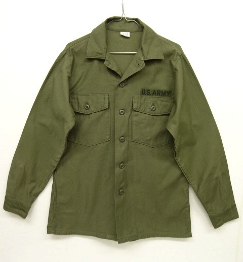 画像: 70'S アメリカ軍 US ARMY OG107 コットンサテン ユーティリティシャツ (VINTAGE) 「L/S Shirt」 入荷しました。