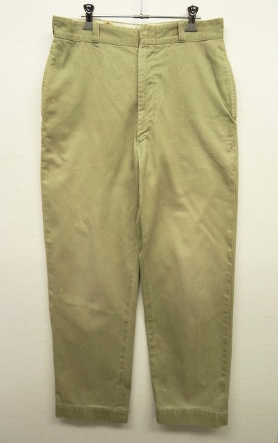 画像: 70'S アメリカ軍 US ARMY コットン100% チノパンツ RAPID製ジップ (VINTAGE) 「Bottoms」 入荷しました。