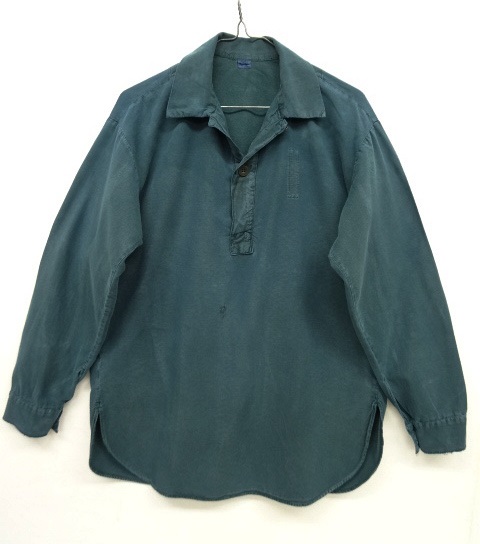 画像: スウェーデン軍 M55 裾ラウンド ミリタリーシャツ ダークブルー (VINTAGE) 「L/S Shirt」 入荷しました。