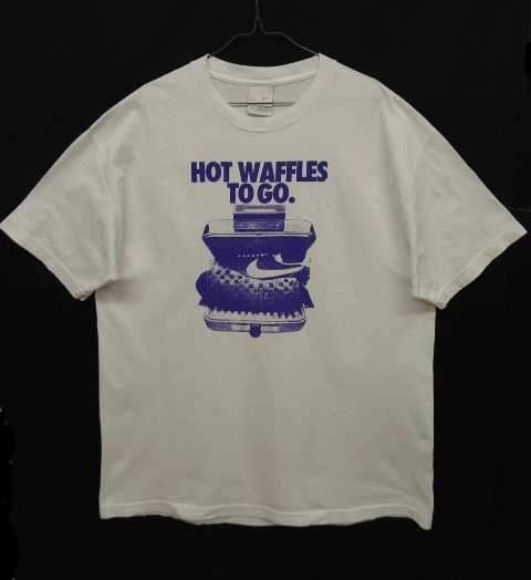 画像: 00'S NIKE "HOT WAFFLES TO GO" Tシャツ WHITE (USED) 「T-Shirt」 入荷しました。