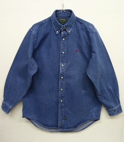 画像: 90'S POLO COUNTRY デニム BDシャツ インディゴ (VINTAGE) 「L/S Shirt」 入荷しました。