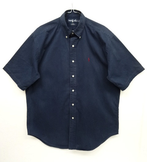 画像: 90'S RALPH LAUREN "BLAKE" ツイル 半袖 BDシャツ NAVY (VINTAGE) 「S/S Shirt」 入荷しました。