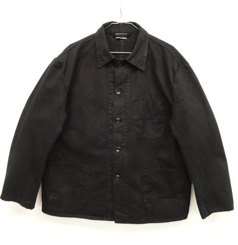 画像: ユーロワーク カバーオール ワークジャケット ブラック染 (VINTAGE) 「Jacket」 入荷しました。