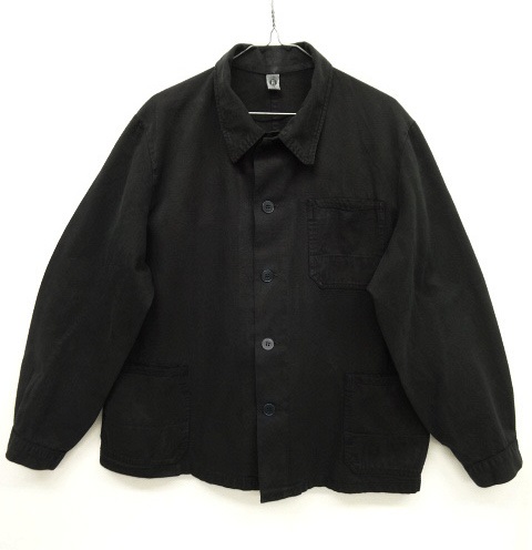画像: ユーロワーク カバーオール ワークジャケット ブラック染 (VINTAGE) 「Jacket」 入荷しました。