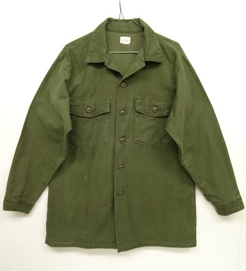画像: 70'S アメリカ軍 US ARMY OG107 コットンサテン ユーティリティシャツ (VINTAGE) 「L/S Shirt」 入荷しました。