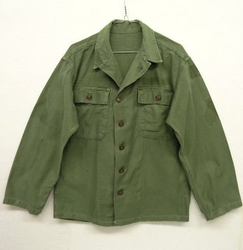 画像: 60'S アメリカ軍 US ARMY "1st MODEL" OG107 コットンサテン ユーティリティシャツ (VINTAGE) 「L/S Shirt」 入荷しました。