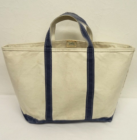 画像: 80'S LL Bean 2色タグ 耳付き キャンバス トートバッグ ネイビー USA製 (VINTAGE) 「Bag」 入荷しました。