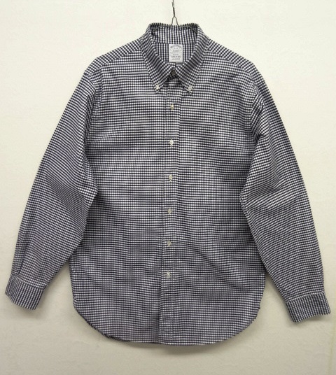 画像: 90'S BROOKS BROTHERS マチ付き オックスフォード BDシャツ ギンガムチェック USA製 (VINTAGE) 「L/S Shirt」 入荷しました。