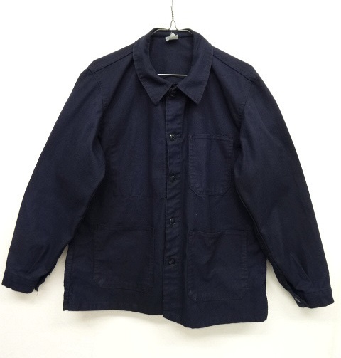 画像: ユーロワーク カバーオール ワークジャケット ネイビー染 (VINTAGE) 「Jacket」 入荷しました。
