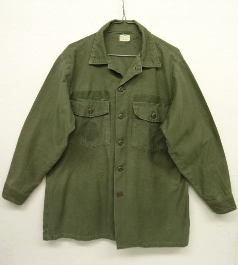画像: 70'S アメリカ軍 US ARMY OG107 コットンサテン ユーティリティシャツ (VINTAGE) 「L/S Shirt」 入荷しました。