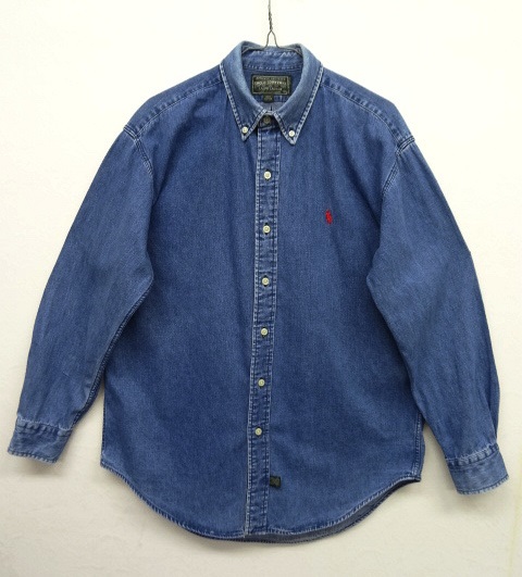 画像: 90'S POLO COUNTRY デニム BDシャツ インディゴ M (VINTAGE) 「L/S Shirt」 入荷しました。