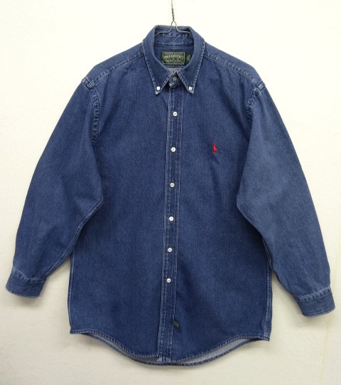 画像: 90'S POLO COUNTRY デニム BDシャツ インディゴ L (VINTAGE) 「L/S Shirt」 入荷しました。