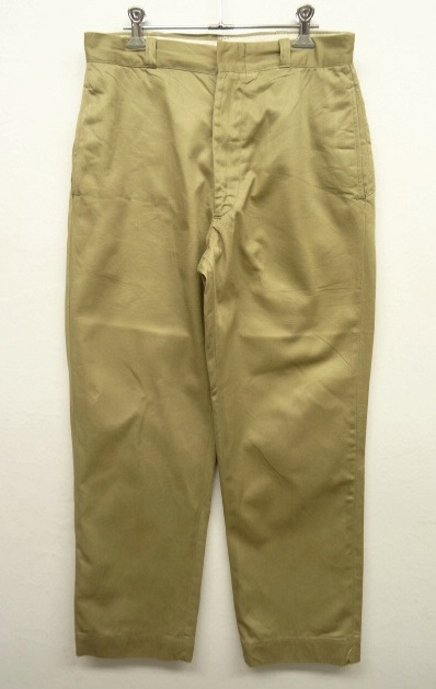 画像: 70'S アメリカ軍 US ARMY コットン100% チノパンツ SCOVILL製アルミジップ (VINTAGE) 「Bottoms」 入荷しました。