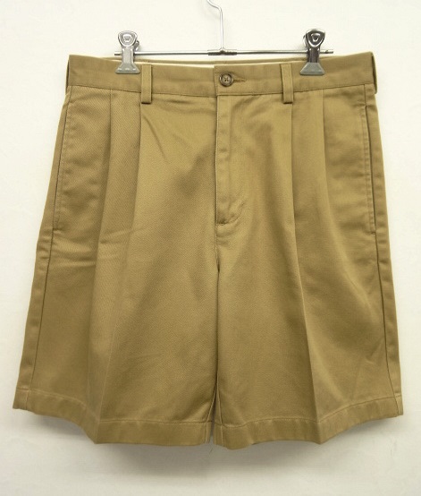画像: LL Bean ツープリーツ チノショーツ BRITISH KHAKI (USED) 「Shorts」 入荷しました。