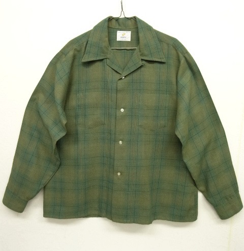 画像: 60'S VAN HEUSEN オープンカラー 長袖レーヨンシャツ オンブレチェック (DEADSTOCK) 「L/S Shirt」 入荷しました。