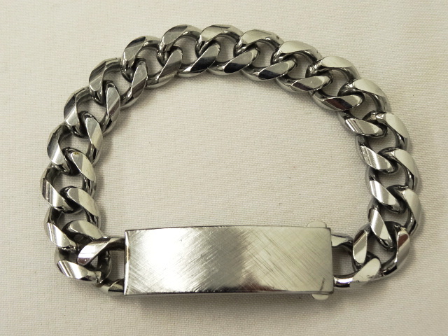 画像: IDプレート チェーンブレスレット シルバー (VINTAGE) 「Accessorie」 入荷しました。
