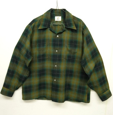 画像: 60'S VAN HEUSEN オープンカラー 長袖レーヨンシャツ オンブレチェック (DEADSTOCK) 「L/S Shirt」 入荷しました。