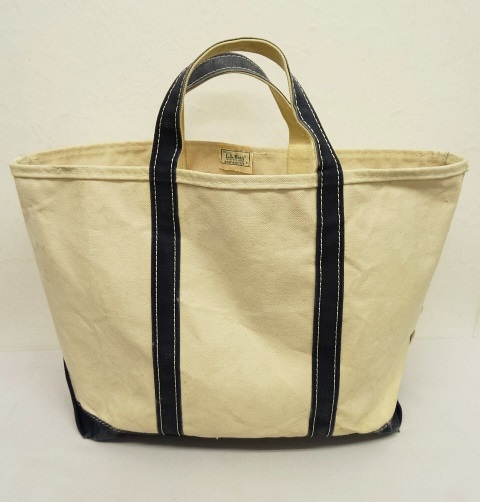 画像: 80'S LL Bean 2色タグ 耳付き キャンバス トートバッグ ネイビー USA製 (VINTAGE) 「Bag」 入荷しました。