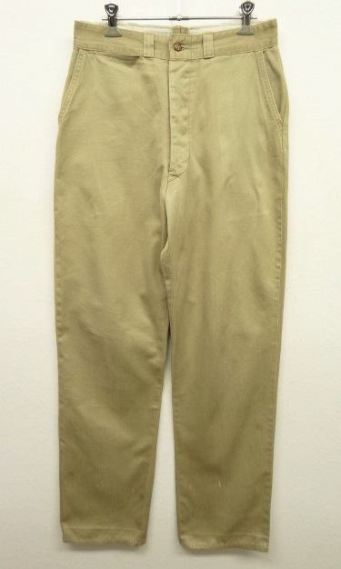 画像: 50'S アメリカ軍 US ARMY 尿素ボタン チノパンツ (VINTAGE) 「Bottoms」 入荷しました。