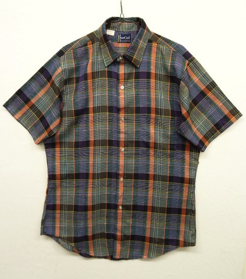 画像: 70'S WASHINGTON DEE CEE 半袖シャツ チェック柄 USA製 (VINTAGE) 「S/S Shirt」 入荷しました。