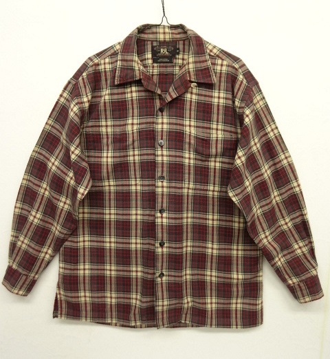画像: 90'S RRL 初期 三ツ星タグ オープンカラーシャツ オンブレチェック (VINTAGE) 「L/S Shirt」 入荷しました。