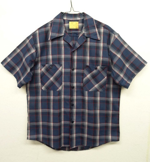 画像: 70'S SEARS オープンカラー 半袖シャツ チェック柄 (DEADSTOCK) 「S/S Shirt」 入荷しました。