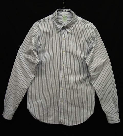 画像: 90'S BROOKS BROTHERS マチ付き オックスフォード BDシャツ ストライプ USA製 (VINTAGE) 「L/S Shirt」 入荷しました。