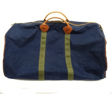 画像: 80'S LL Bean キャンバス/レザー ダッフルバッグ ネイビー USA製 (VINTAGE) 「Bag」 入荷しました。