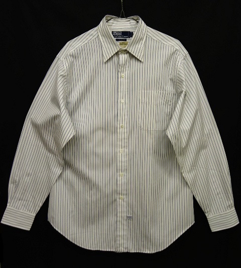 画像: 90'S RALPH LAUREN レギュラーカラー 長袖シャツ ストライプ柄 (DEADSTOCK) 「L/S Shirt」 入荷しました。