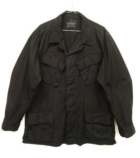 画像: 60'S アメリカ軍 US ARMY "JUNGLE FATIGUE 4th" リップストップ ファティーグジャケット ブラック M-R (VINTAGE) 「Jacket」 入荷しました。