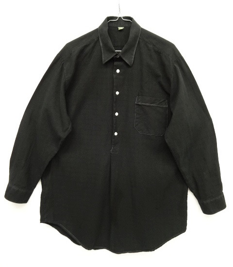 画像: ユーロワーク グランパシャツ ブラック染 (VINTAGE) 「L/S Shirt」 入荷しました。