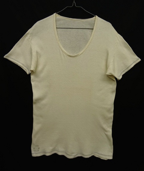 画像: 60'S デンマーク軍 Uネック コットン アンダーウェア 半袖 Tシャツ (DEADSTOCK) 「T-Shirt」 入荷しました。