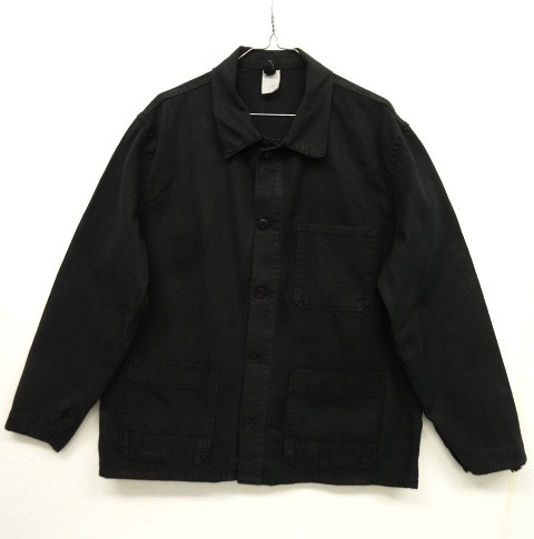 画像: ユーロワーク カバーオール ワークジャケット ブラック染 (VINTAGE) 「Jacket」 入荷しました。