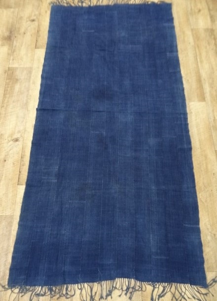 画像: アフリカン インディゴ ファブリック ラージサイズ 195cm x 97cm DK INDIGO (ANTIQUE) 「Antique Goods」 入荷しました。