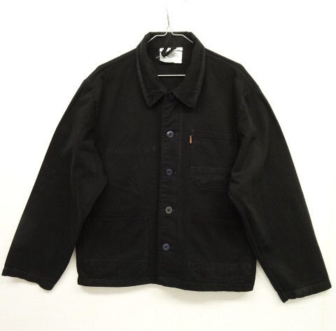 画像: ユーロワーク カバーオール ワークジャケット ブラック染 (VINTAGE) 「Jacket」 入荷しました。