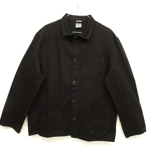 画像: ユーロワーク カバーオール ワークジャケット ブラック染 (VINTAGE) 「Jacket」 入荷しました。
