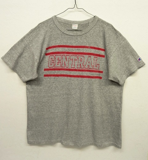 画像: 80'S CHAMPION トリコタグ 88/12 Tシャツ 杢グレー USA製 (VINTAGE) 「T-Shirt」 入荷しました。