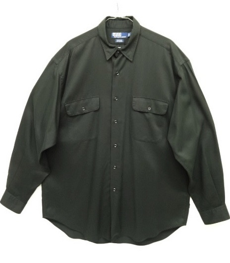 画像: 90'S RALPH LAUREN "BENFORD" レーヨン100% 長袖 シャツ BLACK (VINTAGE) 「L/S Shirt」 入荷しました。