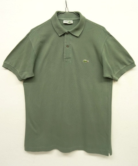 画像: 80'S CHEMISE LACOSTE ポロシャツ カーキ フランス製 (VINTAGE) 「S/S Polo」 入荷しました。