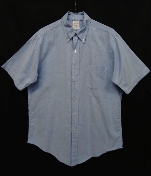 画像: 90'S BROOKS BROTHERS オックスフォード 半袖 BDシャツ ブルー USA製 (VINTAGE) 「S/S Shirt」 入荷しました。