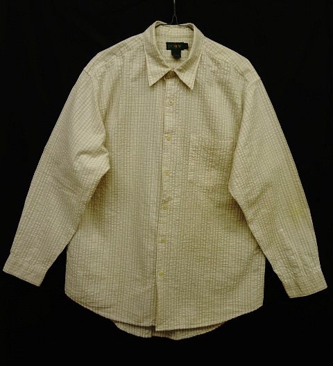 画像: 90'S J.CREW 旧タグ シアサッカー 長袖 シャツ チェック柄 (VINTAGE) 「L/S Shirt」 入荷しました。