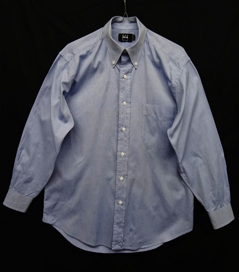 画像: 90'S IKE BEHAR ロイヤルオックスフォード 長袖 BDシャツ ブルー USA製 (VINTAGE) 「L/S Shirt」 入荷しました。