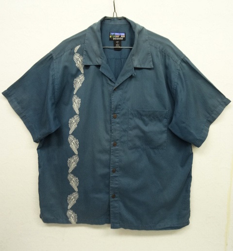 画像: 01'S PATALOHA サーフプリント 半袖 オープンカラーシャツ ブルー (VINTAGE) 「S/S Shirt」 入荷しました。