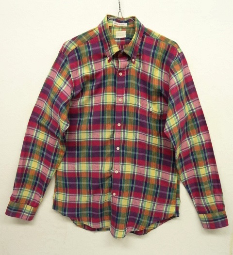 画像: 80'S BROOKS BROTHERS "BROOKSGATE" BDシャツ マドラスチェック USA製 (VINTAGE) 「L/S Shirt」 入荷しました。