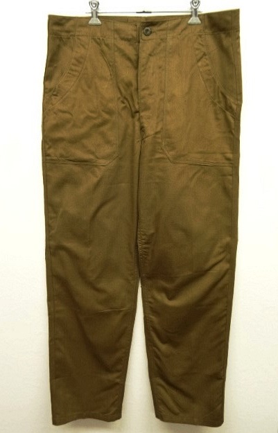 画像: 80'S チェコ軍 ドローコード付き イージーパンツ ダークカーキ（ブラウン系） (DEADSTOCK) 「Bottoms」 入荷しました。
