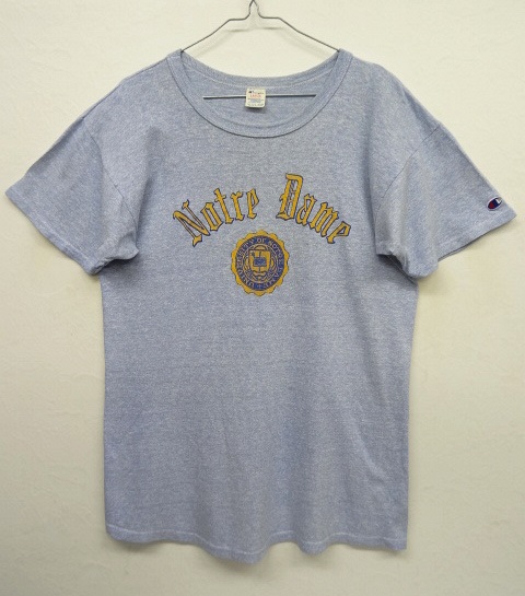 画像: 80'S CHAMPION トリコタグ 88/12 Tシャツ 杢ブルー USA製 (VINTAGE) 「T-Shirt」 入荷しました。