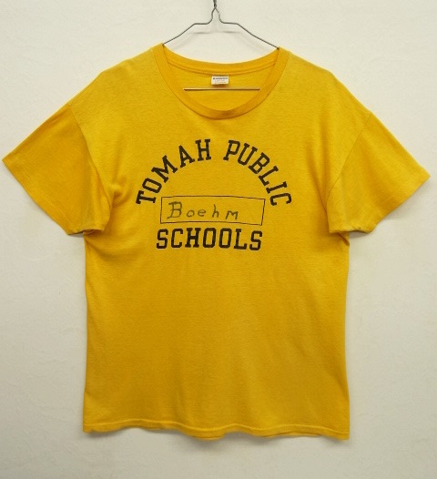 画像: 70'S CHAMPION バータグ Tシャツ イエローゴールド USA製 (VINTAGE) 「T-Shirt」 入荷しました。
