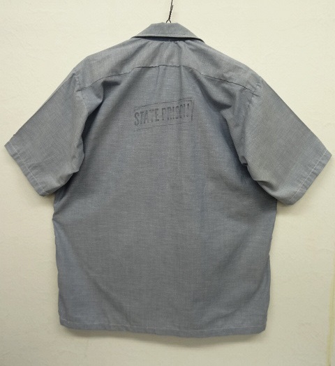 画像: 60'S STATE PRISON シャンブレー ステンシル入り プリズナーシャツ (DEADSTOCK) 「S/S Shirt」 入荷しました。