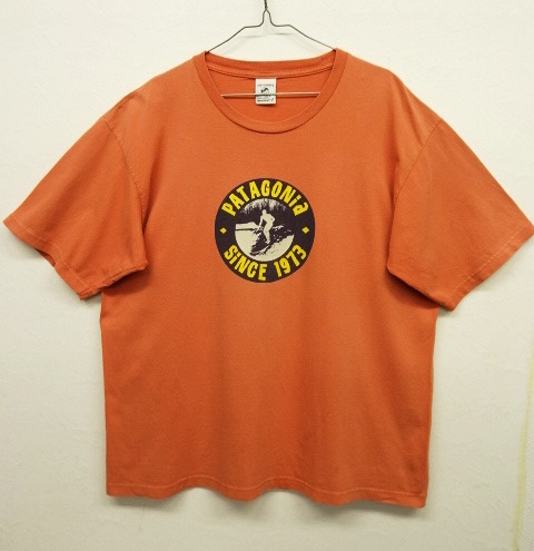 画像: 90'S PATAGONIA フロントロゴ BENEFICIAL T'S 半袖Tシャツ ORANGE (VINTAGE) 「T-Shirt」 入荷しました。